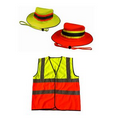 Reflective Safety Vest & Hat Set